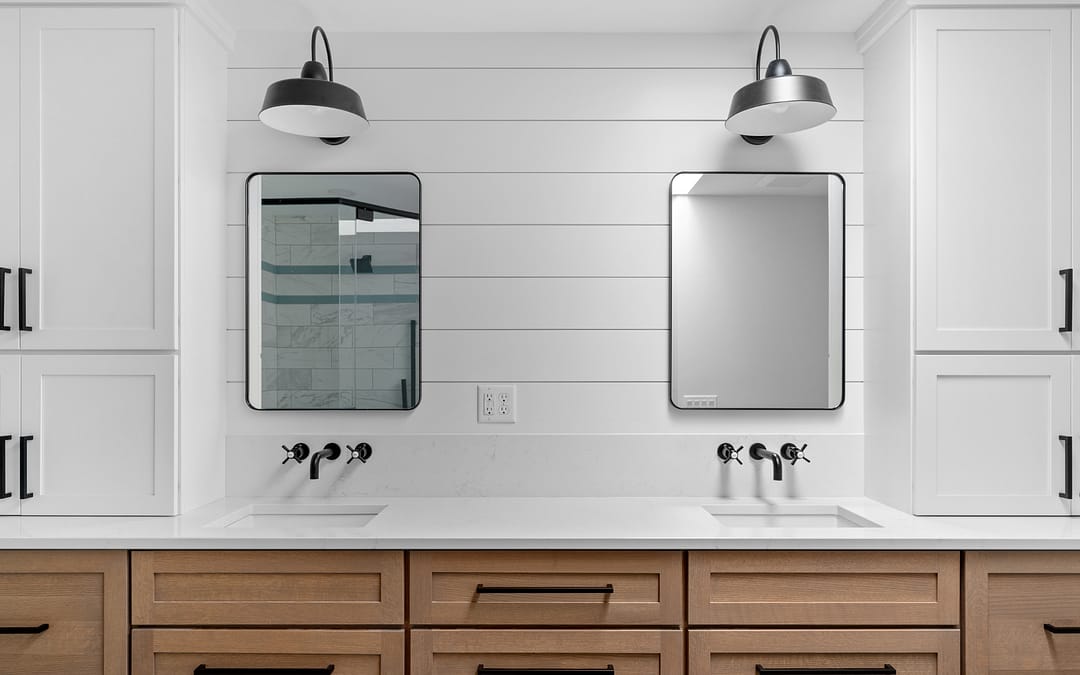 Bathroom remodel Milwaukee - natural, neutral aesthetic